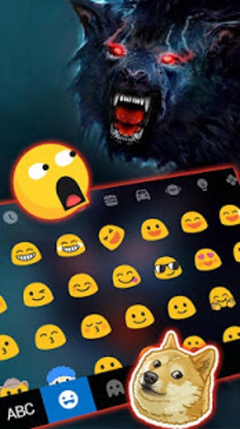 Image 1 for Scary Dire Wolf Keyboard …