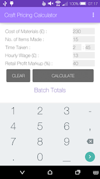 Image 0 for Craft Pricing Calculator