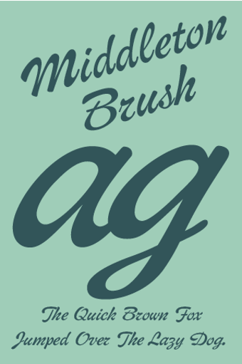 Image 3 for Middleton Brush Flipfont