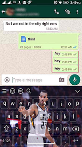 Image 2 for Rudy Gobert NBA Keyboard …