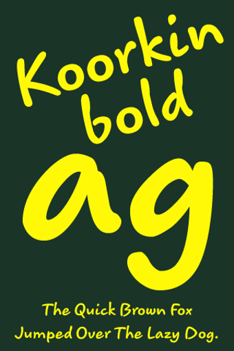 Imagen 2 para Koorkin Bold FlipFont
