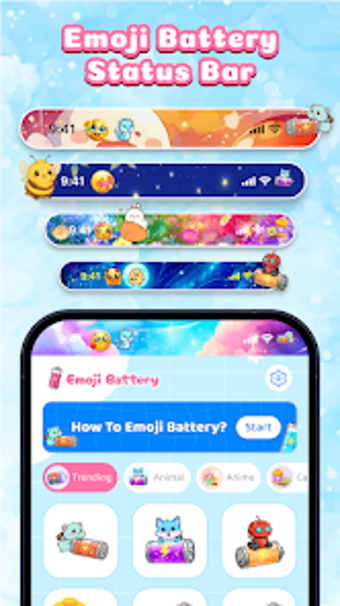 Imagen 0 para Emoji Battery: DIY Cute W…
