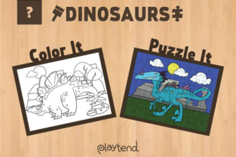Image 0 for Color It Puzzle It: Dinos…