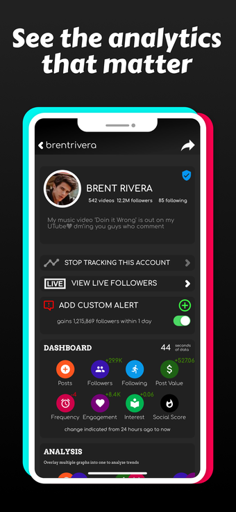 Image 2 for Live fans tracker for tik…