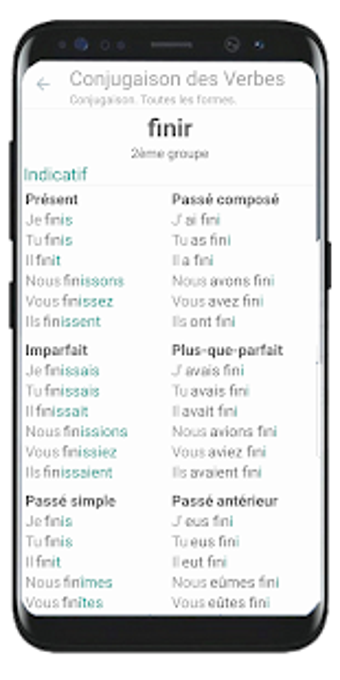 Imagen 0 para Conjugation of French Ver…