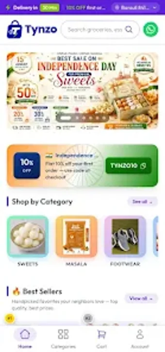 Image 0 for Tynzo: Grocery Delivery  …