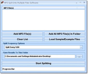 Imagen 0 para MP3 Split Into Multiple F…