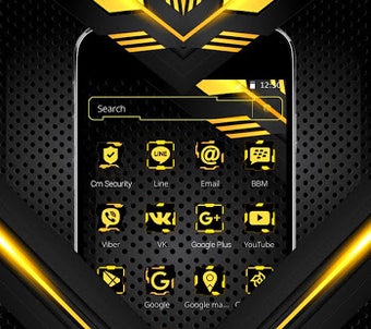 Imagen 3 para Dark Black Yellow Launche…