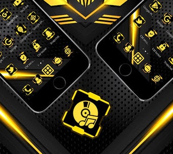 Imagen 2 para Dark Black Yellow Launche…
