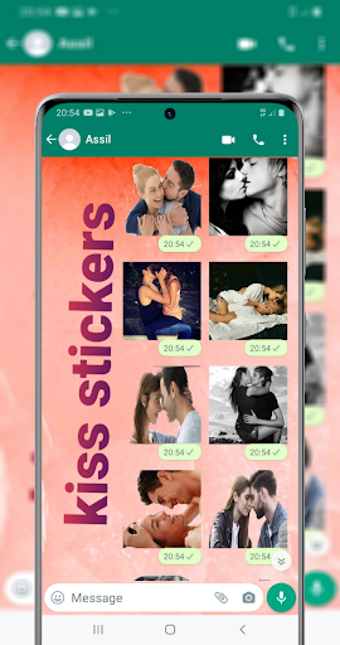 Image 0 for kiss stickers for whatsap…