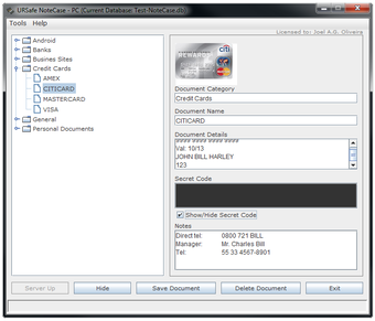 Image 0 for URSafe NoteCase-PC