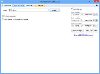 Image 2 for Atlence FileTime Manager