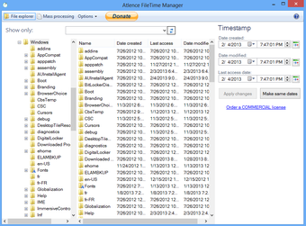 Image 1 for Atlence FileTime Manager