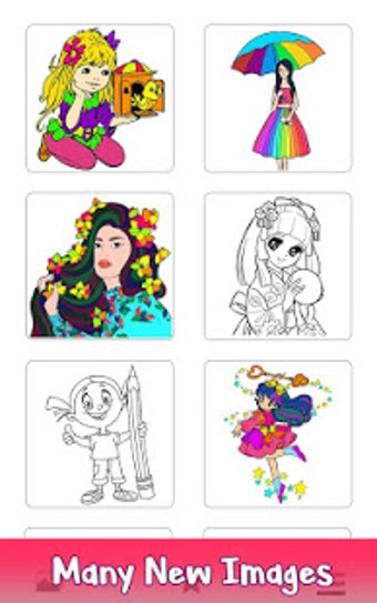 Image 1 for Girls Paint by Number: Ad…