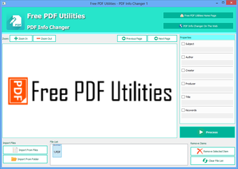 Image 0 for PDF Info Changer