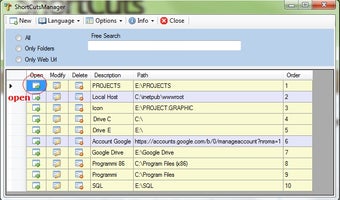 Image 1 for ShortCuts Manager