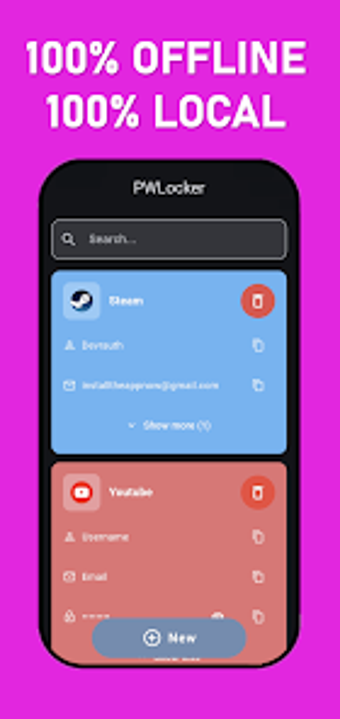 Image 0 for PWLocker  Passwordmanager