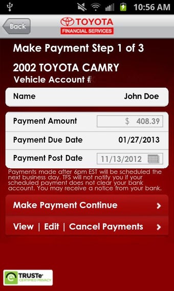 Image 0 for myTFS - Toyota Financial