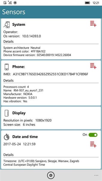 Imagen 0 para Sensors Test for Windows …