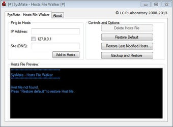 Imagen 0 para SysMate Host File Walker