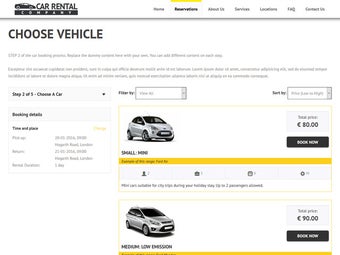 Imagen 2 para VEVS: Car Rental Website