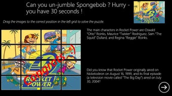 Imagen 1 para Rocket Power Puzzle for W…