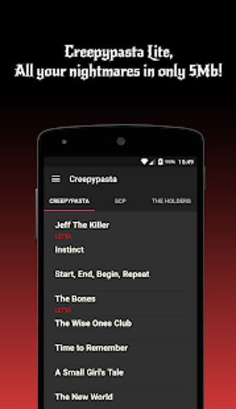 Image 1 for Creepypasta Lite