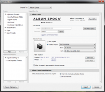 Image 0 for Album Epoca Export