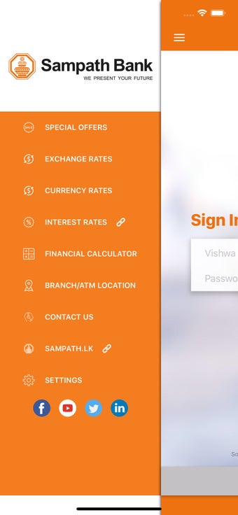 Image 1 for Sampath Bank Mobile App