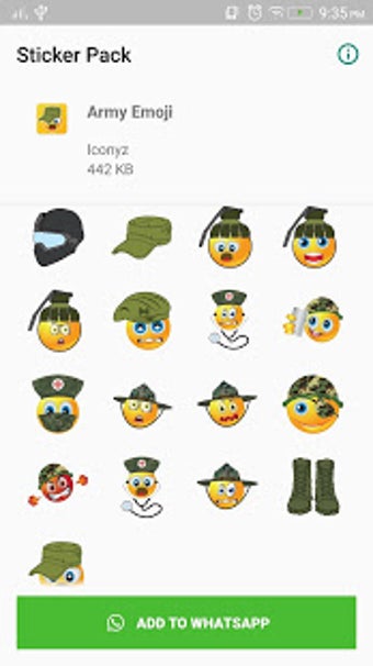 Imagen 1 para Army Emoji for WhatsApp