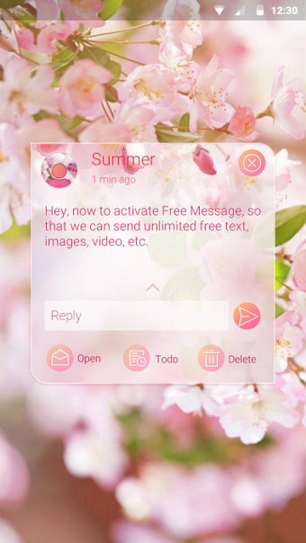 Image 0 for GO SMS PRO SAKURA FLORID …