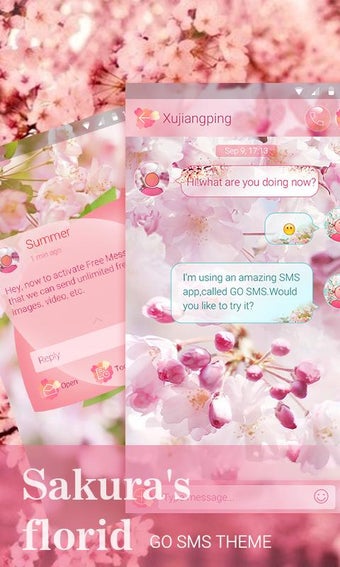 Image 3 for GO SMS PRO SAKURA FLORID …