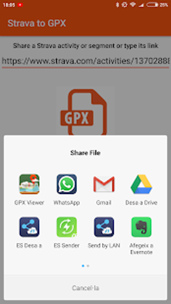 Image 1 for Strava to GPX / traXapp S…