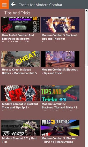 Image 0 for Cheats for Modern Combat …