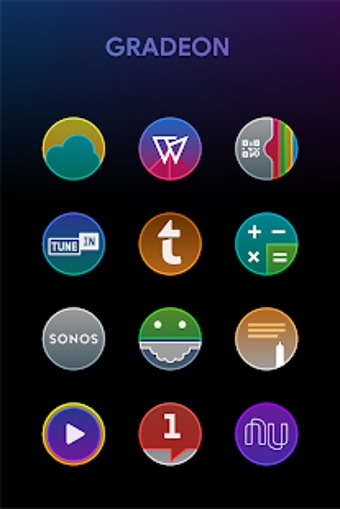 Imagen 1 para Gradeon - A Rounded Neon …