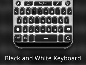 Image 3 for Black and white keyboard