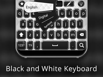 Image 0 for Black and white keyboard