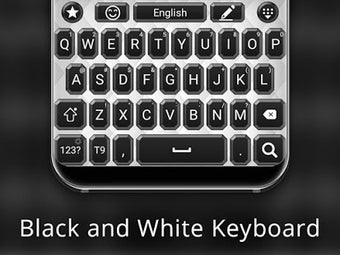 Image 1 for Black and white keyboard