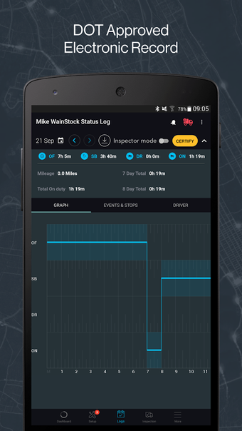 Image 2 for REVEAL ELD Logbook