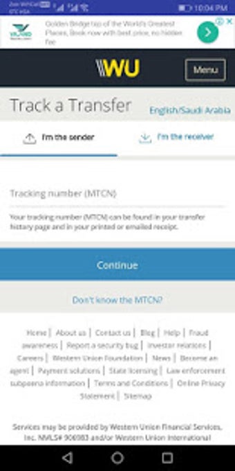 Imagen 1 para Remittance Tracking