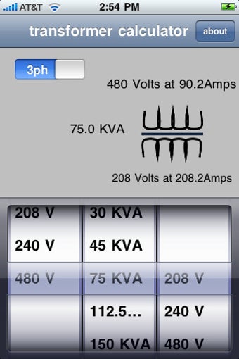 Image 0 for Transformer Calculator