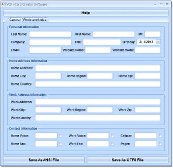 Image 0 for VCF vCard Creator Softwar…