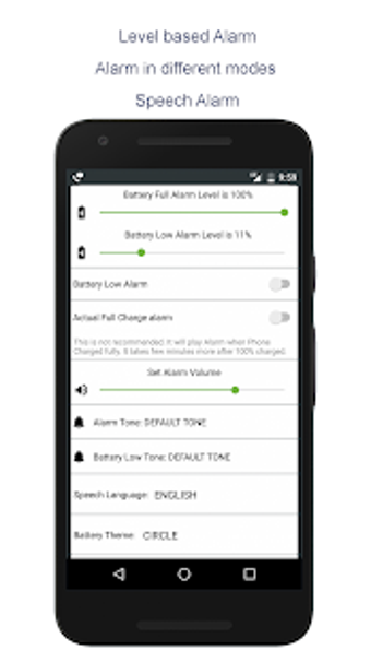 Imagen 2 para Battery Full Charged Alar…