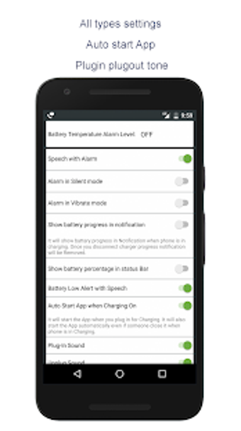 Imagen 3 para Battery Full Charged Alar…