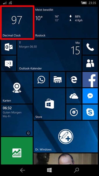 Imagen 1 para Decimal Clock 100 for Win…