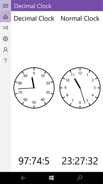 Imagen 0 para Decimal Clock 100 for Win…