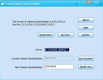Image 0 for 2Tware Volume Serial Numb…