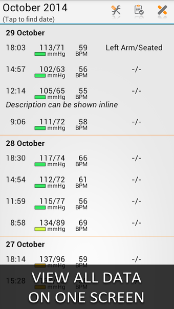 Imagen 2 para Blood Pressure Log - MyDi…