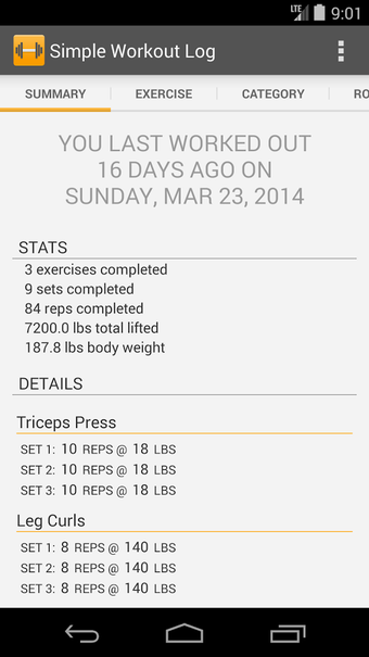 Imagen 6 para Simple Workout Log