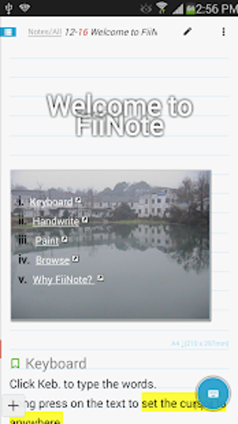 Imagen 1 para FiiNote, note everything